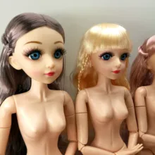 1/3 60 см кукла с голубыми глазами голая тело раскладные игрушки BJD куклы 3D глаза женская фигура тело принцесса кукла для девочек Подарочная игрушка