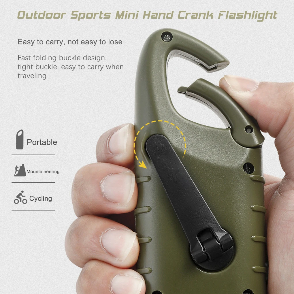 Portable Solar Powered Flashlight Outdoor Hiking Camping Light Hand Cranked Trekking Emergency Light LED Torch Rechargeable Lamp handheld flashlight nylon gloves bike flashlight camping light solar powered lamp mini led night light luggage lock inspection lamp camping string lights