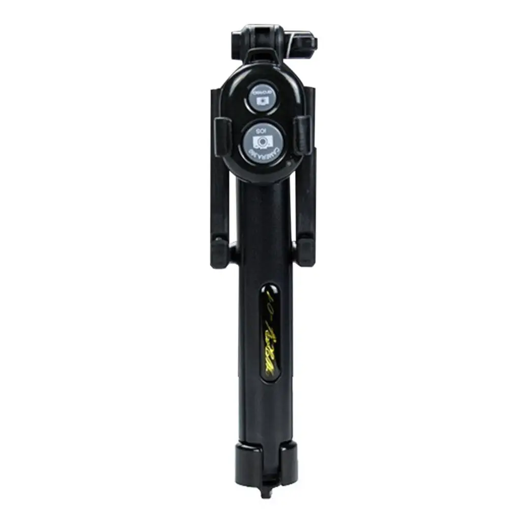 Wireless Blurtooth Selfie Stick Tripod Remote Shutter Handheld Cellphone Selfie Stick Monopod Tripod Holder for IOS Android - Цвет: Black