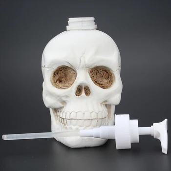 

Creative Skull Face Bathroom accessories soap dispenser multi-function shape portable travel cosmetics bottl for Party Halloween