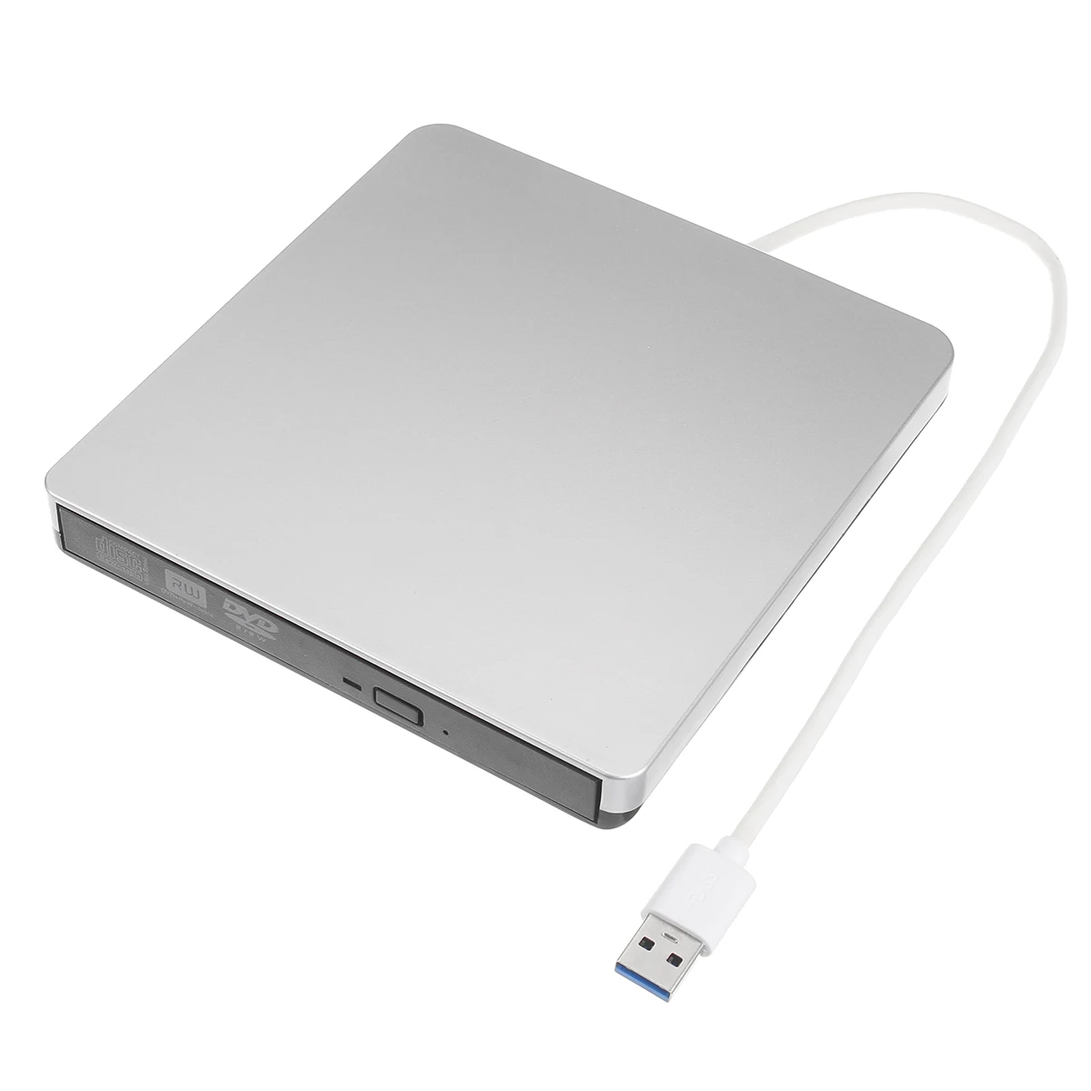 Тип C USB 3,0 внешний DVD/CD/VCD горелка RW SVCD привод плеер оптический привод для Mac/PC/Apple ноутбук/OS/Windows - Цвет: USB Silver