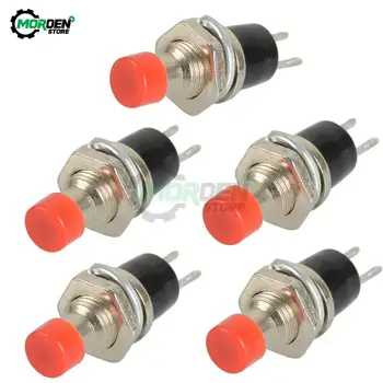 

5Pcs PBS-110 2 PIN 7MM Momentary Push Button Switch Mini Lockless Momentary AC 220V On Off Micro Switch RC Toy Round Switch