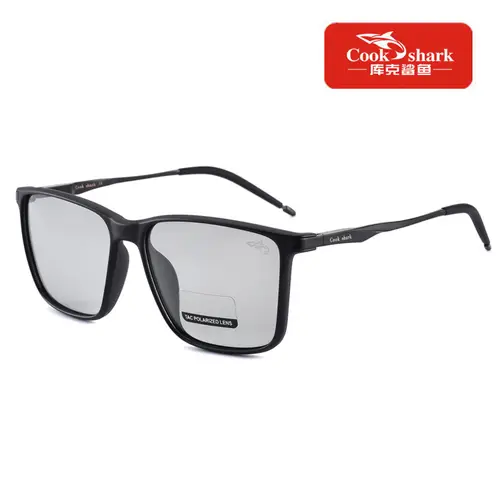 Cook Shark polarized sunglasses men's sunglasses women's UV protection driving special color-changing glasses trend personality - Image 7
