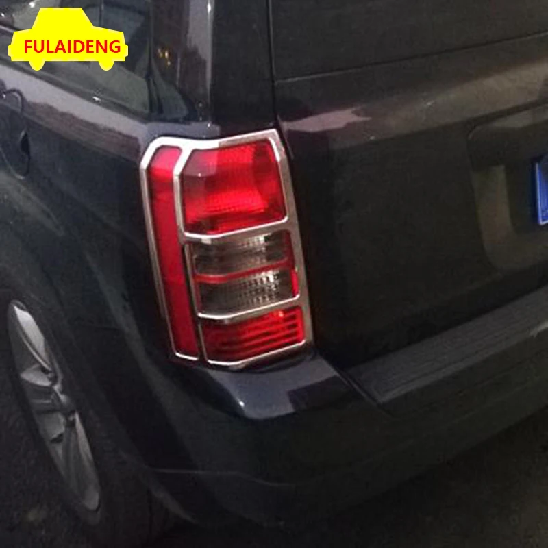 2 шт. для jeep Патриот 2007- ABS хромированная лампа для заднего освещения рамка Крышка отделка автомобиля Стайлинг