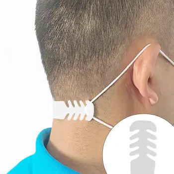 

100Pcs Adjustable Face Mask Ear Hook Extension Buckle Earache Fixer Ear Hooks Buckle Anti-Slip Mask Ear Grip Extension Hook