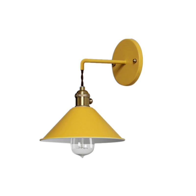 

Modern Bedside Wall Lamp Aisle Wall Lamp Bedroom Reading Wall Lamp E27 Indoor Lamp Yellow