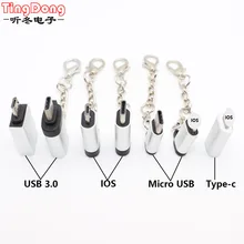 Для iPhone, чтобы Тип C адаптер Micro usb-конвертер для зарядки micro usb к Тип-c/usb3.0 конвертер для Xiaomi huawei