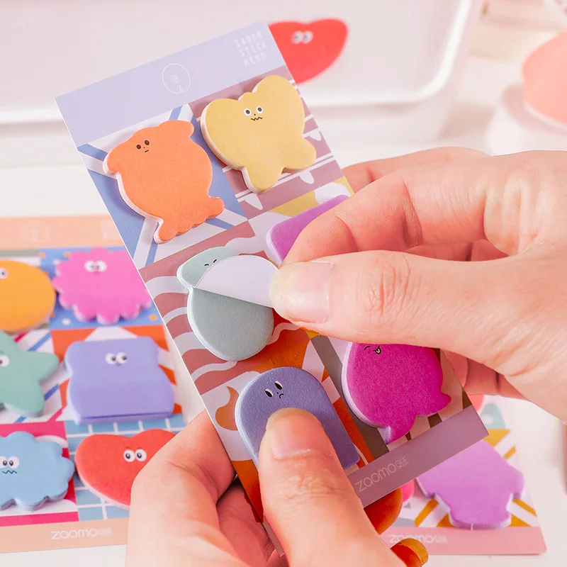 

New Multicolor Kawaii Post-it Notes Students Memo Notepad Sticker Index Label Creative Manual Office School Supplies Girls Gift