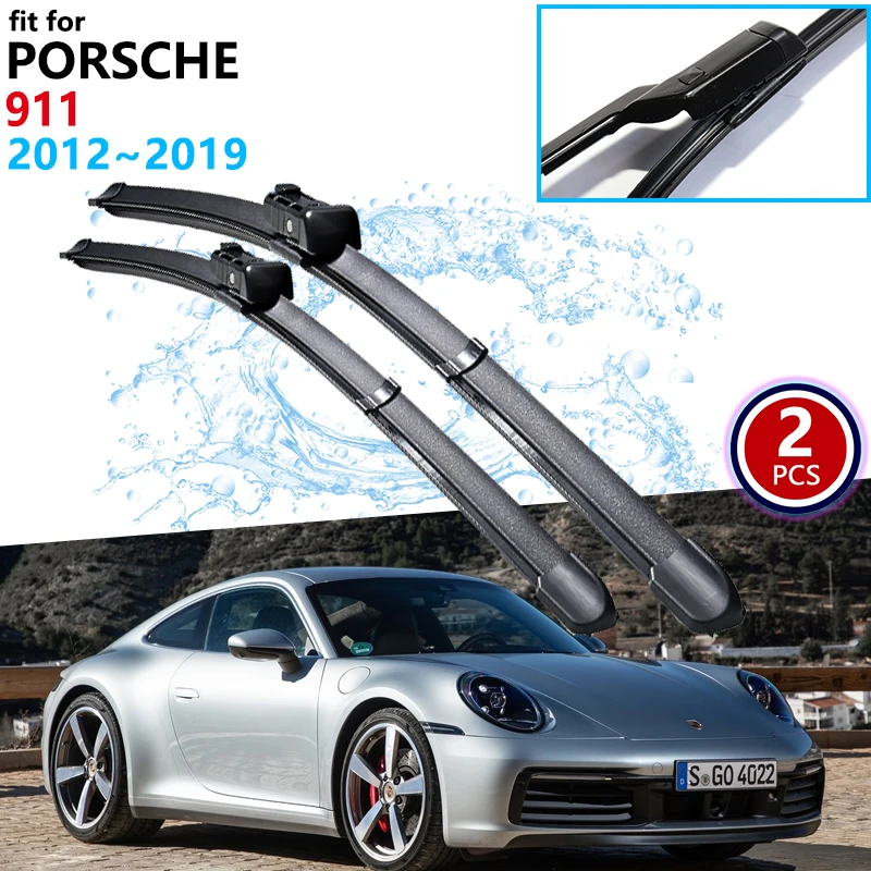 

Для Porsche 911 991 2012 ~ 2019 2013 2014 2015 2016 2017 2018 автомобильные щетки стеклоочистителя лобового стекла стеклоочистители автомобильные аксессуары