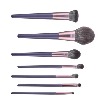 

7Pcs/set Champagne Purple Makeup Brushes Powder Eyeshadow Make Up Cosmetics Brush Set Professional Beauty Tool