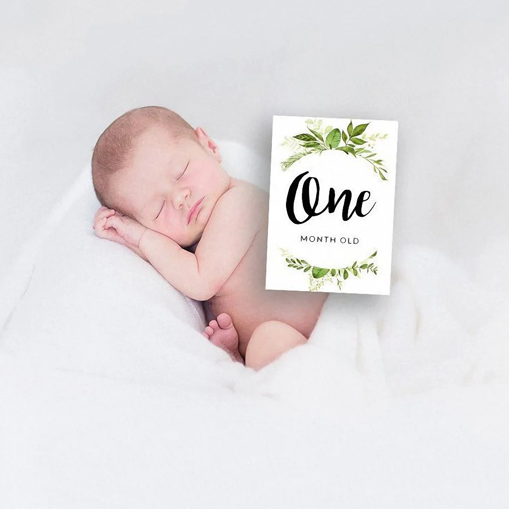 12 шт./компл. беременных новорожденных наклейки на каждый месяц мемориальная карточка для самоклеющиеся рост памятная карточка реквизит для фотосессии подарки на день рождения