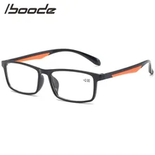 IBOODE TR90 очки для чтения для женщин и мужчин квадратные пресбиопические очки женские мужские очки при дальнозоркости оптика увеличительные очки