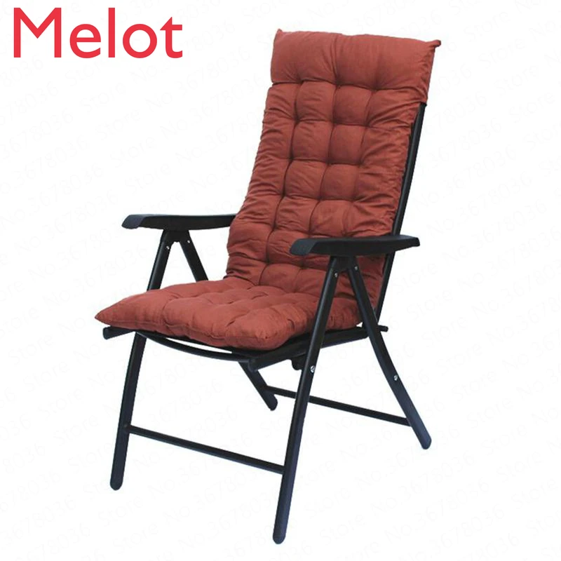 Recliner Lazy Folding Chair with Cotton Pad Home Computer Chairs  Office Durable Lunch Break Bed Camping Chair