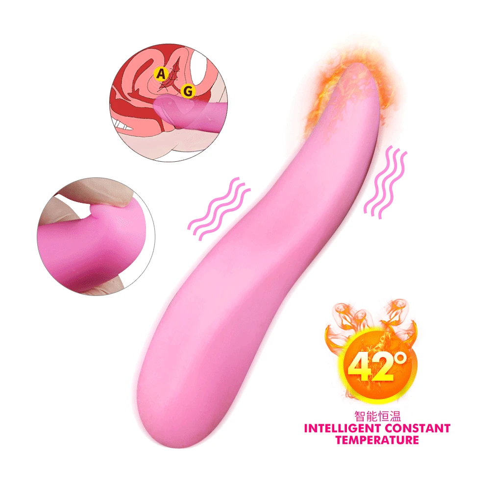 Sexy silicone G point stimulation masturbation adult couple flirting fun supplies heating electric tongue Sex Toy For Woman