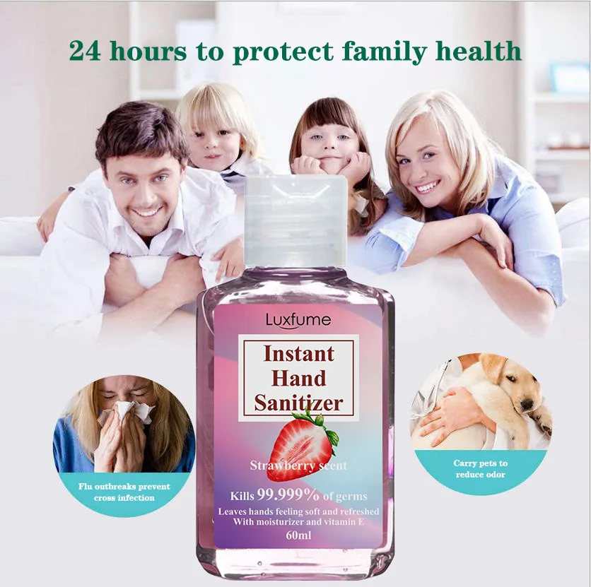60ML Alcoholic Hand Sanitizer 99 Bacterial Fungus Virus killer