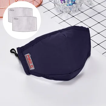 

Cotton Dustproof Dust Reusable Cotton 1pc Face maskers +2pcs Filter Mouth Cover Actived Carbon maska Mouth Half Muffle Face