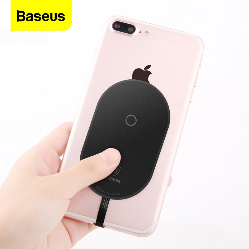 Беспроводное зарядное устройство Baseus Qi приемник для iPhone 7 6 6s Plus адаптер