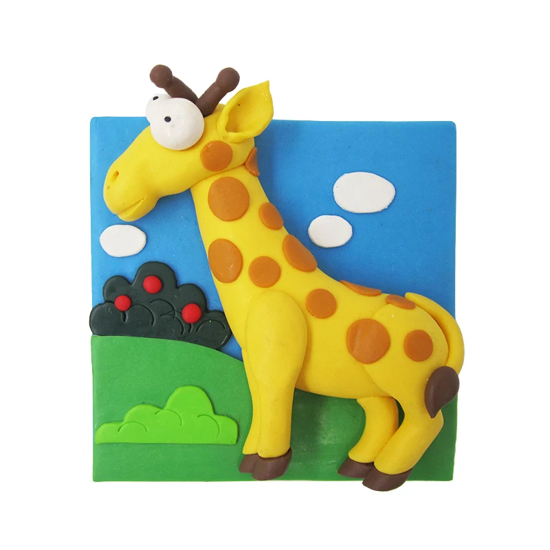 

Handmade Giraffe Soft Home Decor Home Decoration Fridge Magnet Fridge Sticker on the Refrigerator Kitchen Cute Animal Souvenir
