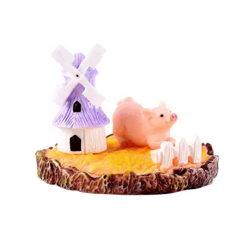 

Animals Cartoon Figurines Miniature Ornament Garden Fairy Micro-Landscape DIY House Doll Decoration