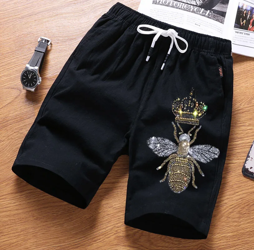 Rhinestone Shorts Mens Pants Men Short Drill Mens Stone Shorts Joggers Shorts Hot
