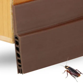 

Silicone Door Bottom Sealing Strip Self-adhesive Insulation Doors and Windows Dismountable Anti-mosquito Sweep Bottom Brush AA