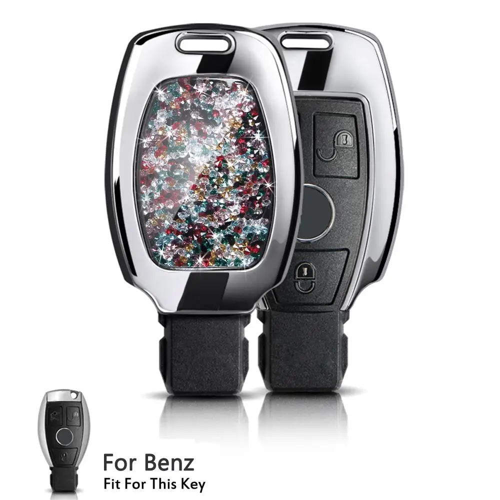 Умный пульт дистанционного управления 3 кнопки брелок для Mercedes benz W210 W211 W212 W124 W176 W202 W203 W204 W205 Автомобильный ключ чехол Авто Декор Аксессуары - Название цвета: Option 4
