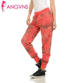 

Women Casual Drawstring Waist Print Loose Spring, Summer Full Length Harem Pants Mid
