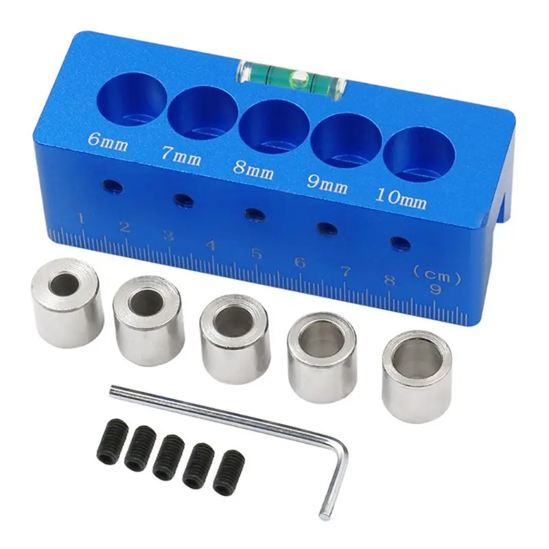 

Woodworking Straight Hole Puncher Aluminium Alloy with Blisters Log Tenon Drill