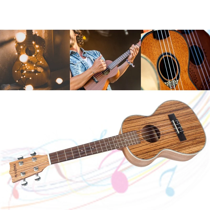 Наоми укулеле гитара акустическая укулеле zebravwood 15 Лада 4 струны гитара укулеле 21 музыкальный струнный инструмент