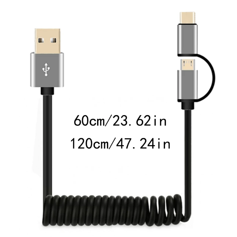 2в1 type C QC3.0 Micro USB кабель для быстрой зарядки для samsung S9 S7 Xiaomi huawei