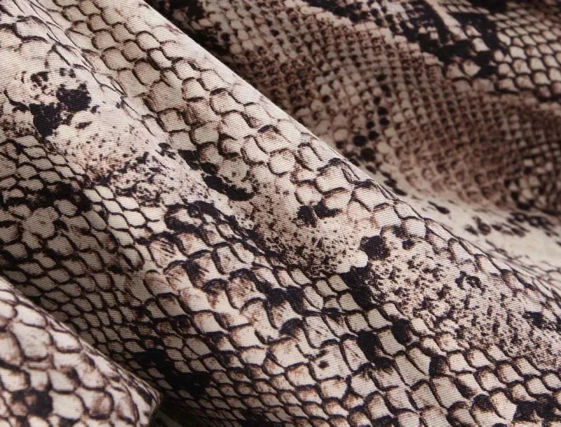 AliExpress Ebay2018 Autumn And Winter New Style Europe And America WOMEN'S Dress Roll Sleeve Design Snakeskin Suit Jacket Versit