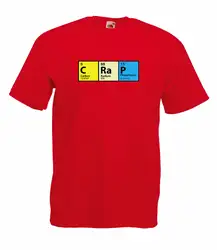 Теория вдохновил периодической таблицы 'CRAP' высокое качество остроумный футболка