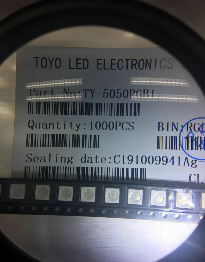 TY-5050RGB1 RGB, 120гр., 5050 PLCC-6, SMD 5,0x5,0x1,6 TOYO Электроника