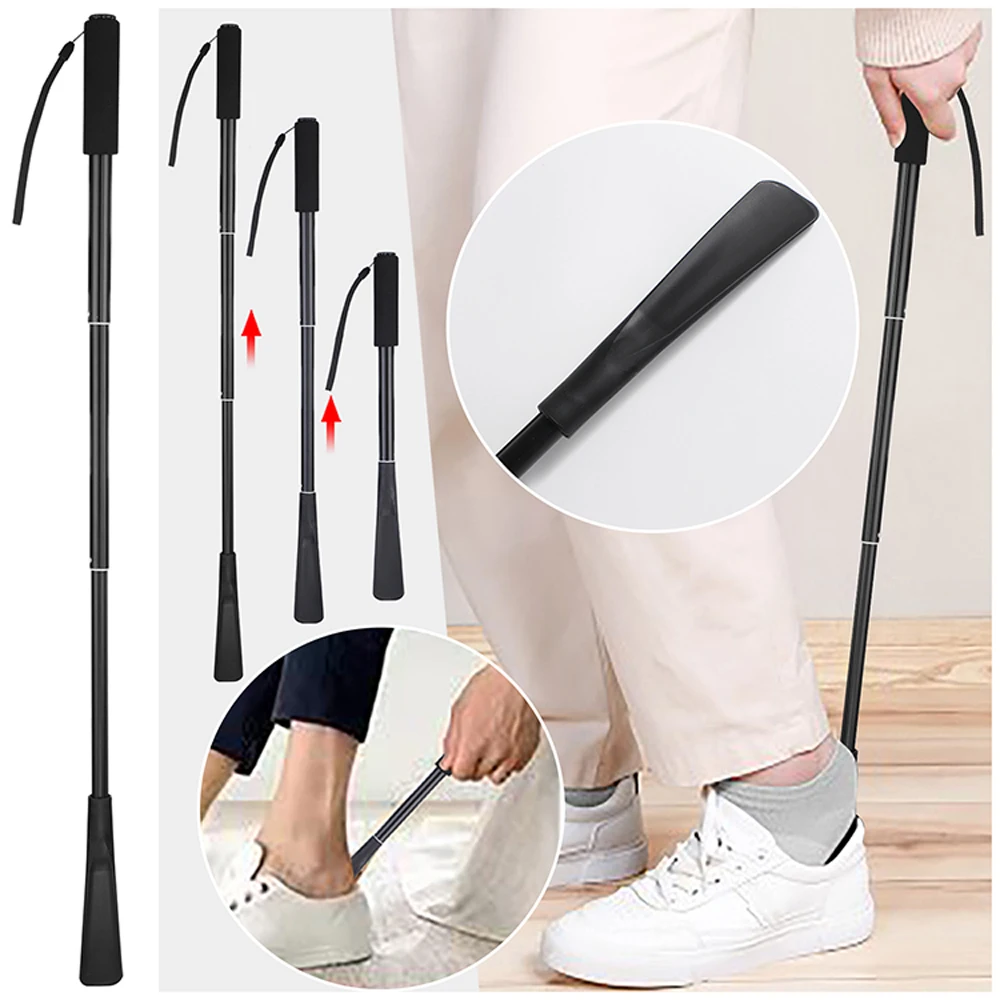 Scalable Shoehorn Telescopic Metal Shoe Horn Adjustable Length Aluminum