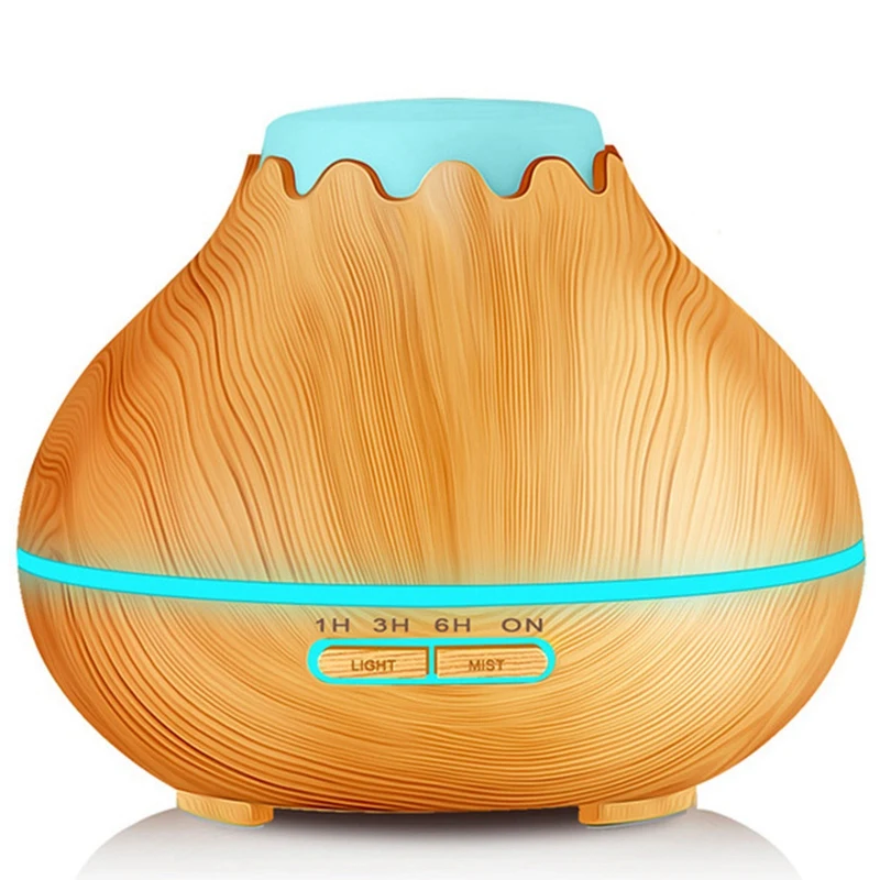 

150Ml Air Humidifier Essential Oil Diffuser Aroma Lamp Aromatherapy Electric Aroma Diffuser Mist Maker For Home-Wood