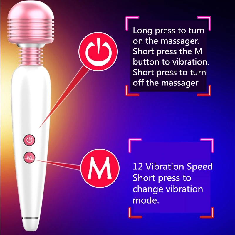 Powerful Magic Wand AV Vibrator Sex Toys for Woman Clitoris Stimulator Sex Shop toys for adults G Spot vibrating Dildo for woman