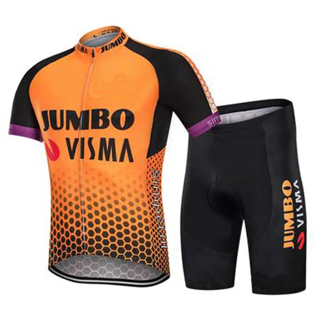 Pro team jumbo visma набор велосипедных футболок, мужской велосипедный Майо MTB Racing ropa Ciclismo летняя быстросохнущая велосипедная ткань 9D гелевая - Цвет: C7