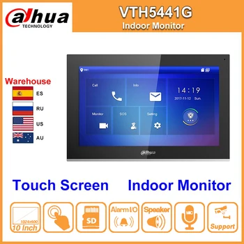 

Dahua DHI-VTH5441G Indoor Monitor 10 Inch Touch Screen Color Alarm Work with IP Video Intercom IPC Replace VTH1660CH