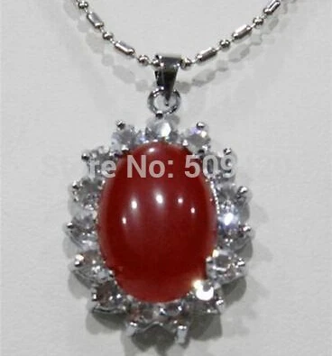 free shipping &gt&gt&gt&gtCharming! Red Ruby &amp Crystal Egg-shaped Pendant Necklace | Украшения и аксессуары