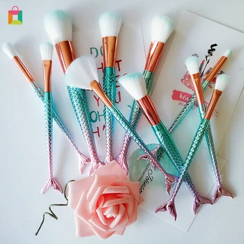 

BeautyBigBang 10-piece makeup brush set Unicorn contour brush colorful spiral makeup brush foundation brush