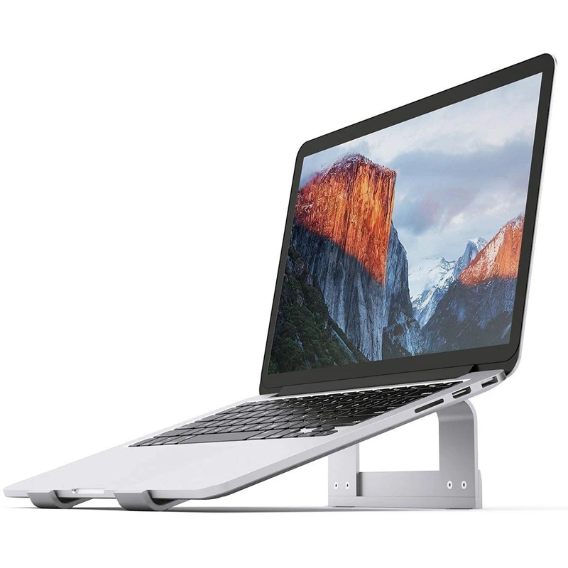  Laptop Stand Aluminum Ventilated Stand Ergonomic Riser Portable Holder for Macbook Pro All Notebook