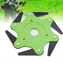 Outdoor Mower Head 6 Alloy Hard Manganese Steel Blade Grass Mower Accessories Trimmer Head 6 Steel Blades Razors Lawn Mower