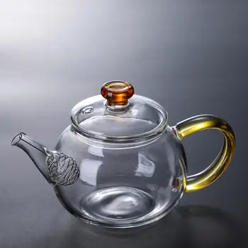 

Handmade Transparent Teapot High And Low Temperature Resistant Tea Set Handmade High Borosilicate Glass Teapot For Home Office