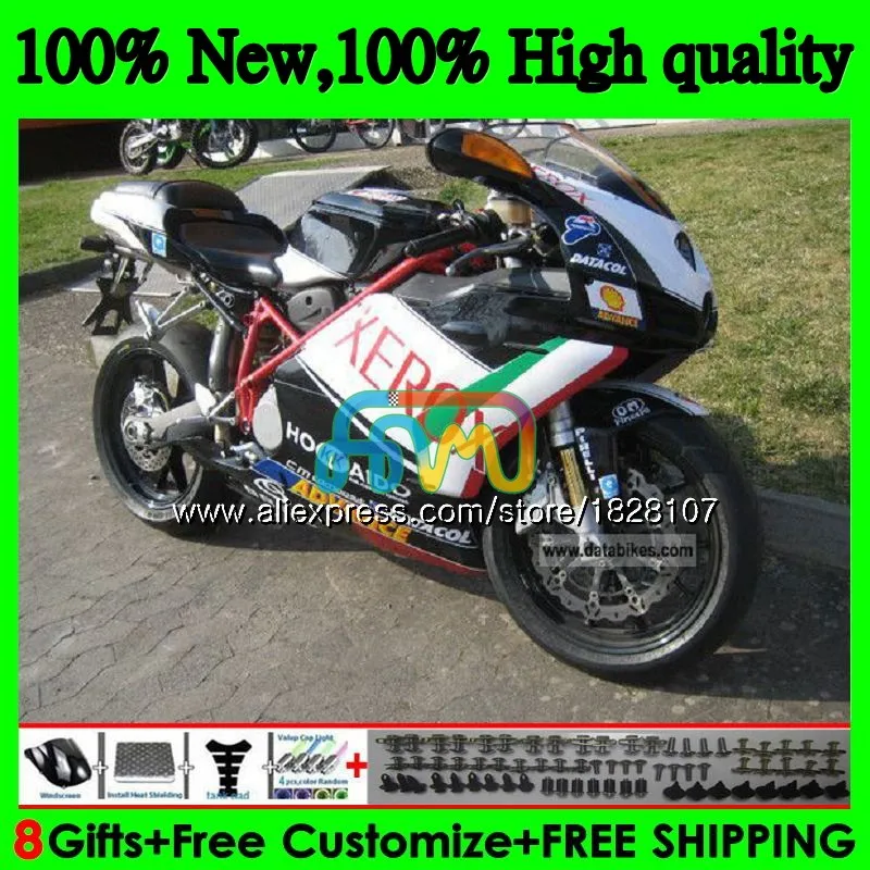OEM тело для поездок на мотоцикле DUCATI 749-999 749S 999 749 999 03 04 Кузов 78BS. 93 749 999 S R 749R 999R 2003 2004 Обтекатели цвета: зеленый, черный комплект