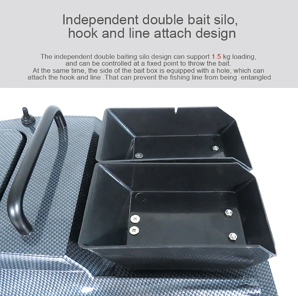 Flytec V007 RC Boat Intelligent 500m Control Fishing Finder Bait Double Motor Remote Control Boat High Speed 4.8km/h Speedboat