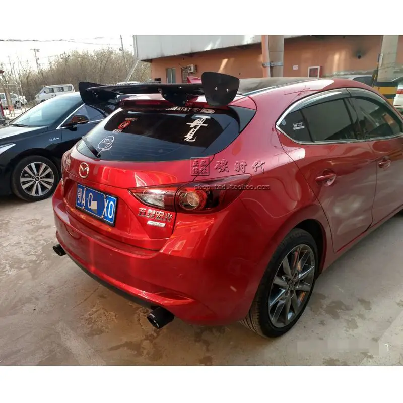 Настоящее углеродное волокно спортивный автомобиль задний GT Спойлер Крыло для