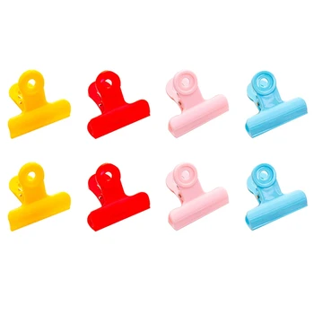 

2pcs/backCute Student Ticket Clip Candy Rainbow Color Office School PaperClips Set Stationery Student Memo Paper Clamps For Kids