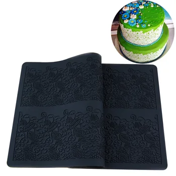 

Flower Pattern Silicone Mat Fondant Cake Lace Embossed Cake Mold Sugar Lace Mat Cake Decorating Tool Embossing Mat New