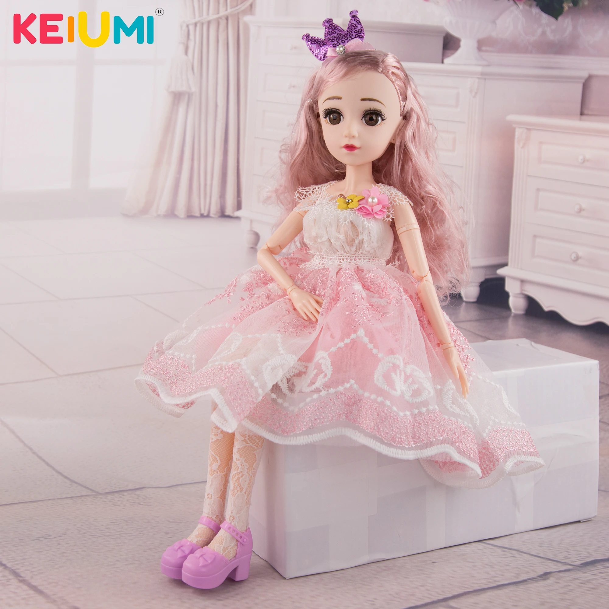 1/4 Bjd Dolls 48cm Silicone Full Body Lifelike Fashion Girl Dolls