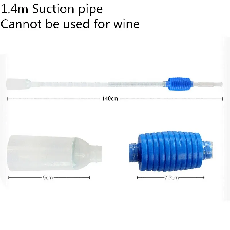 Blue White 1.4m 2 м принадлежности для изготовления винного пива пивоваренный пищевой пластик экологически чистый для фильтрации розлива домашнего трубчатого шланга - Цвет: Blue White 1.4m